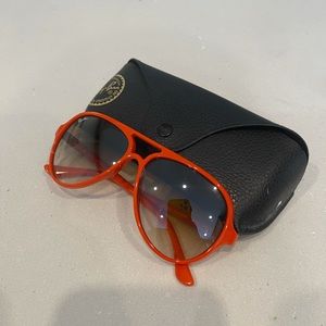 Orange Aviator Ray Ban Sunglasses